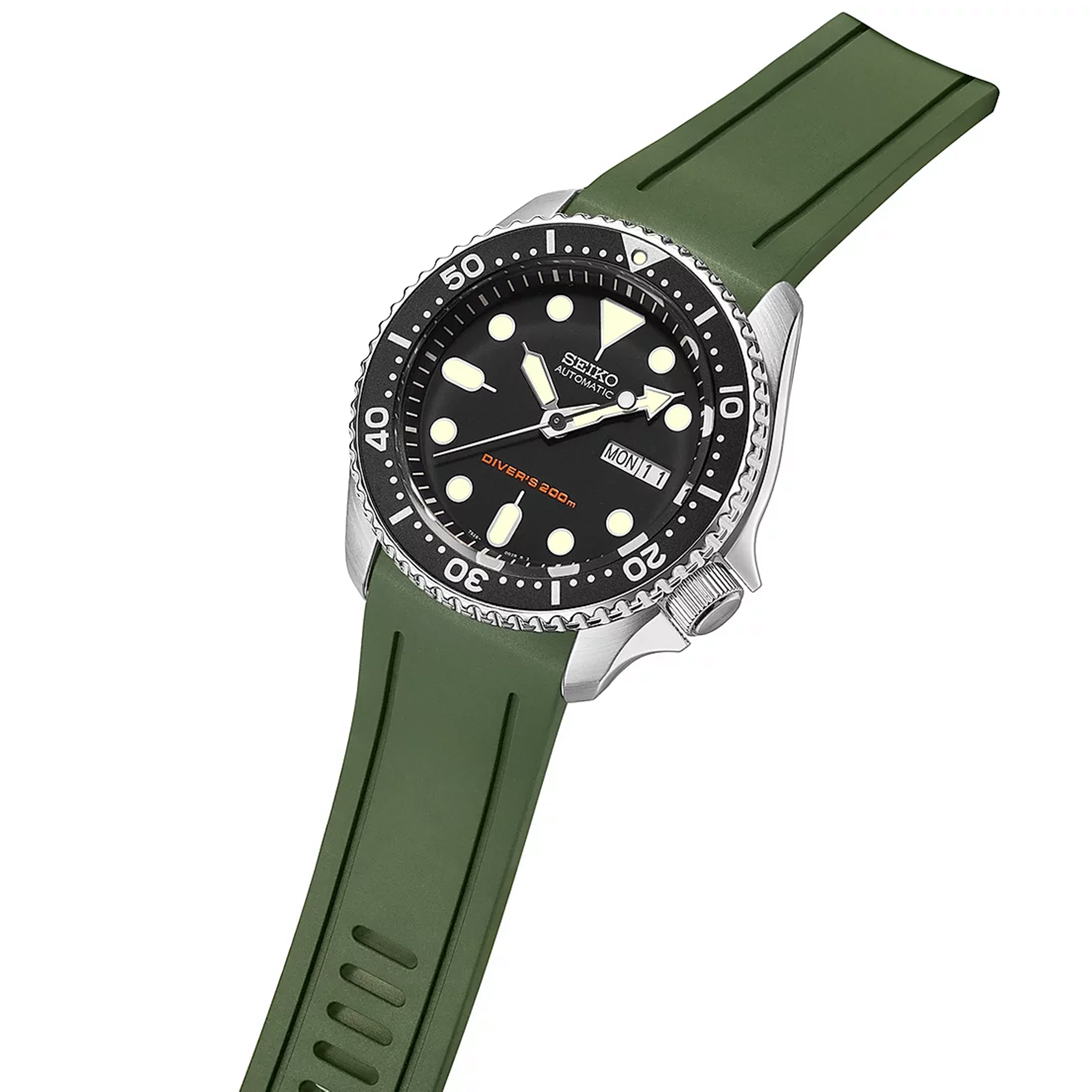 Crafter Blue - Fitted End Rubber Strap for Seiko SKX, & New 5 Sport