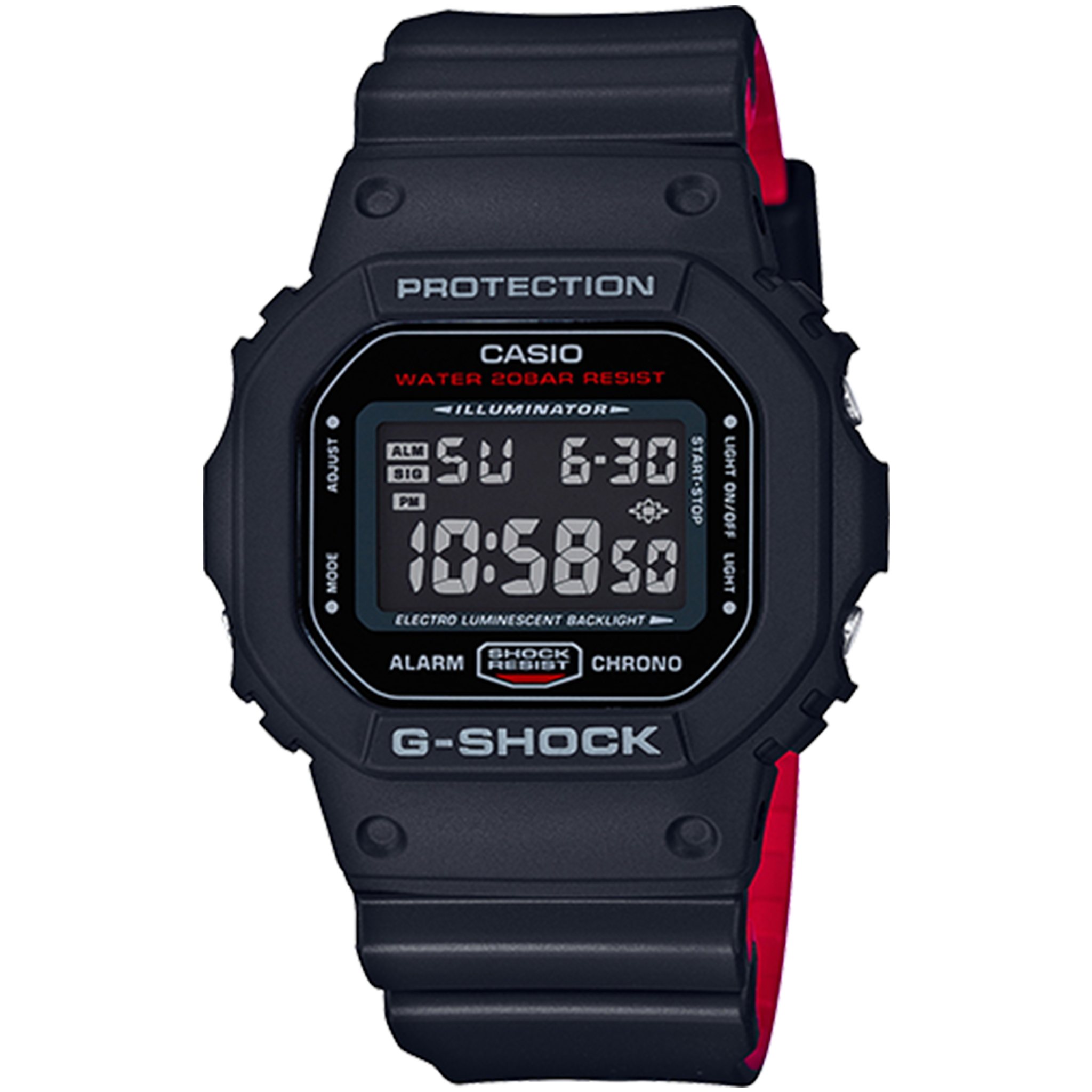 Casio G-Shock - DW5600 Series - Black & Red