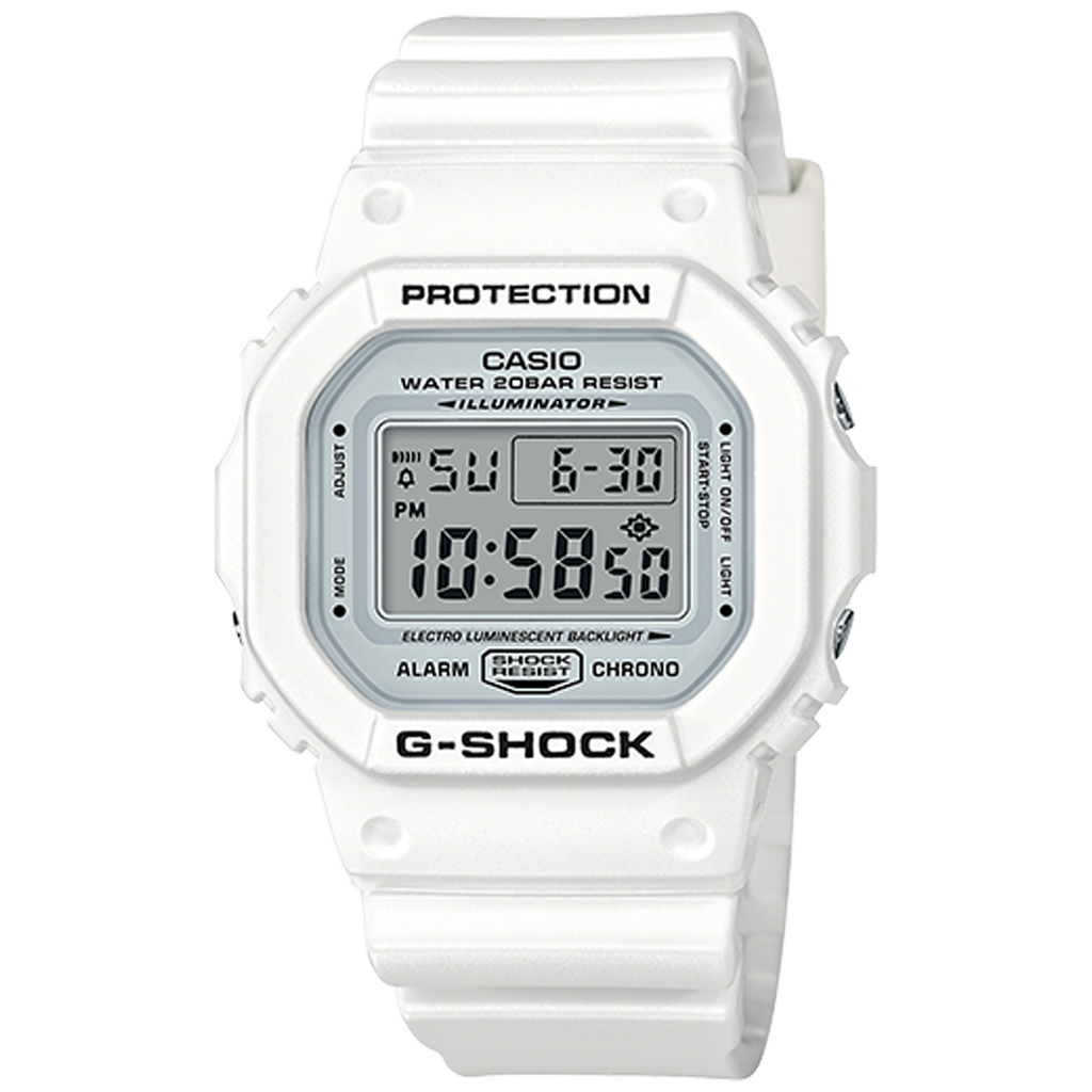 Casio G-Shock - Digital - White DW5600MW-7A – Halifax Watch Company