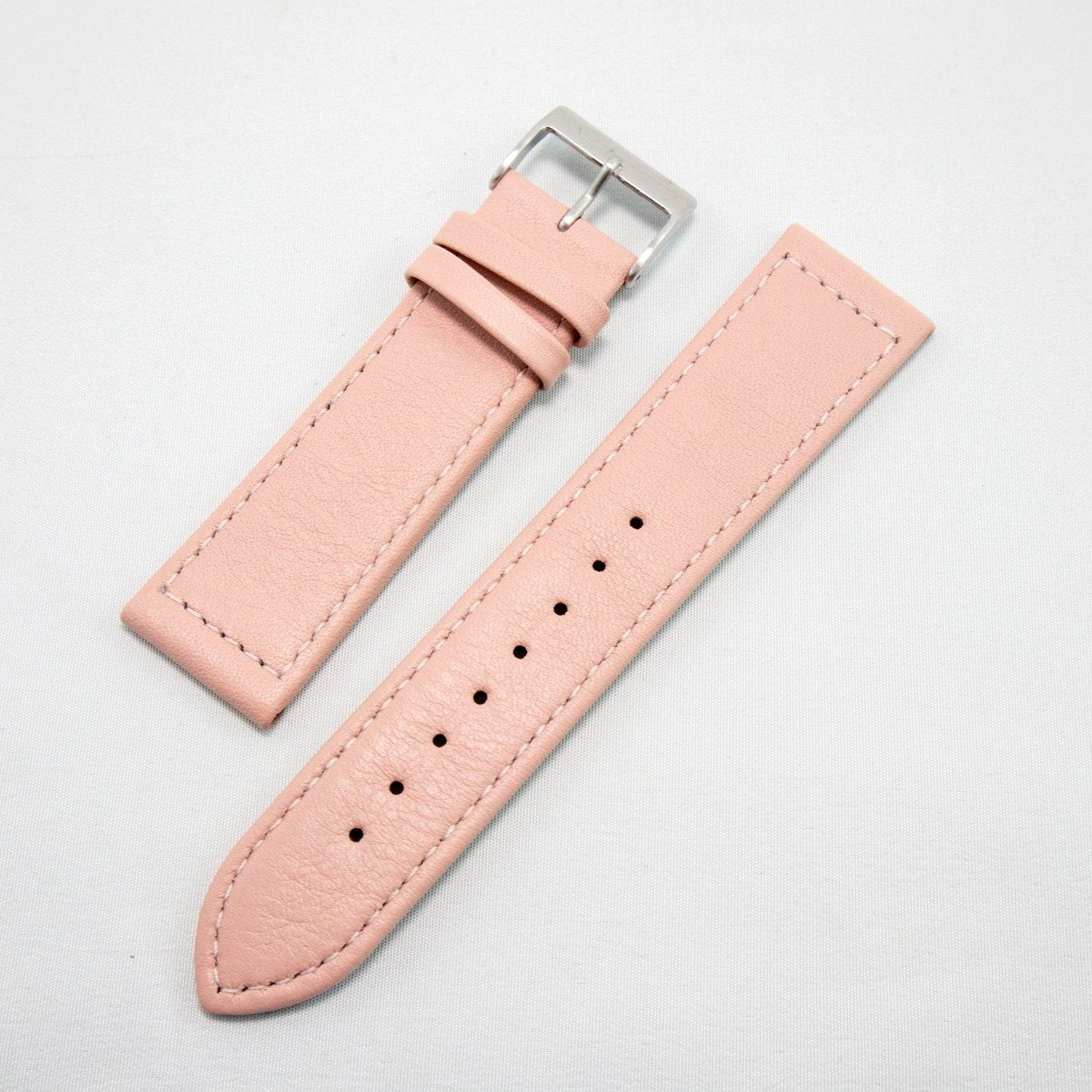 Alpine Watchstrap - Flat Stitched Leather /