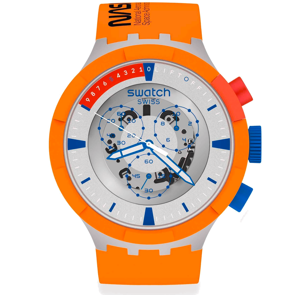 Swatch Watch Big Bold Chrono NASA Launch SB04Z401