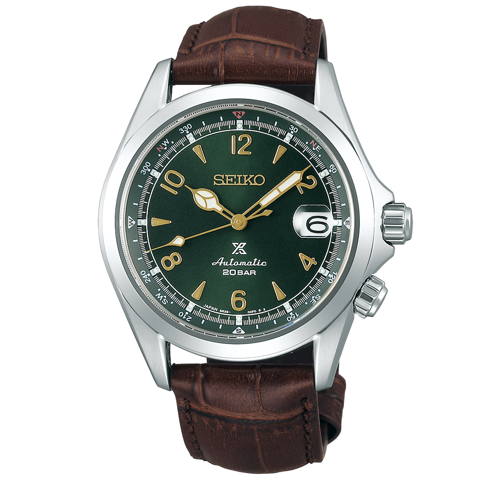 Seiko Alpinist SPB155 Prospex 38mm Green Dial – Carat & Co.