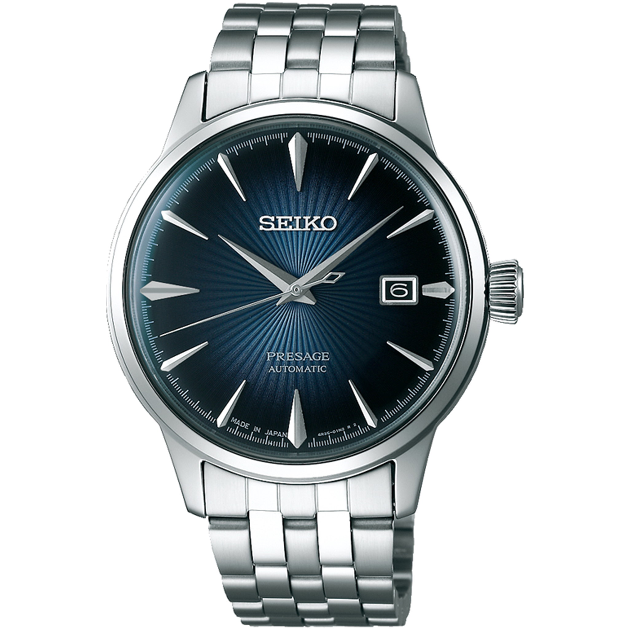 Seiko Presage Automatic - Cocktail Time S/S with Blue Dial SRPB41