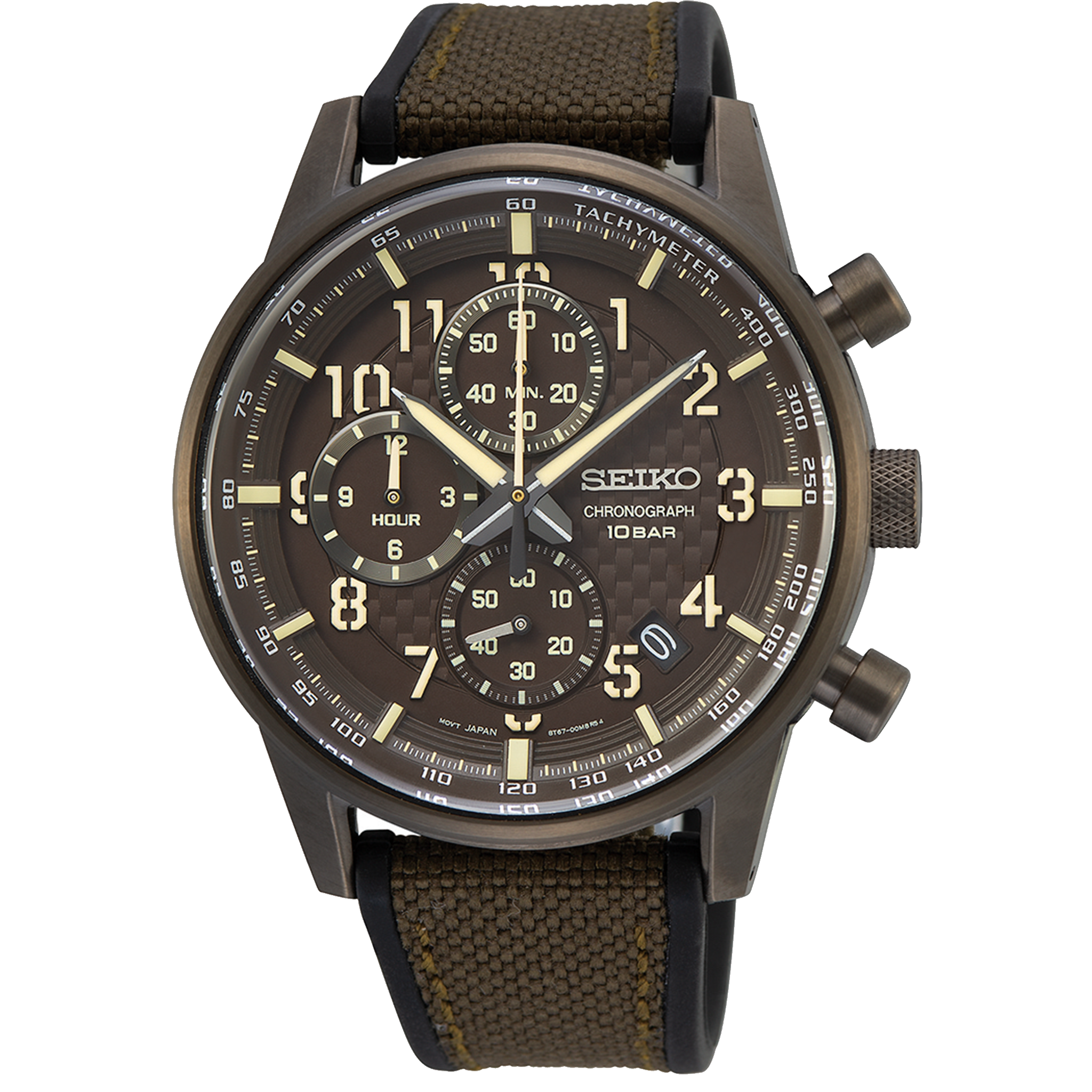 Seiko Chronograph Watch - Gunmetal SSB371