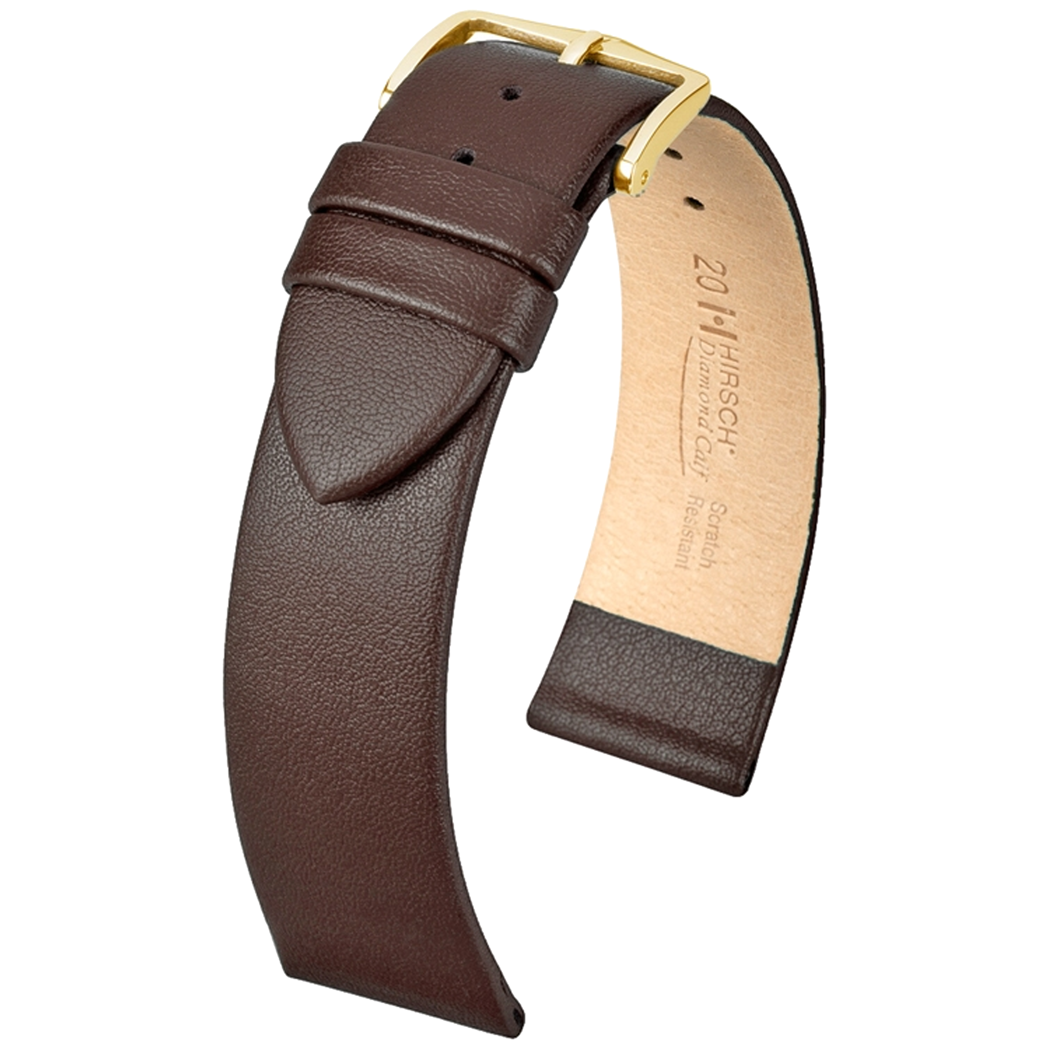 Hirsch DIAMOND CALF Leather Watch Strap - /