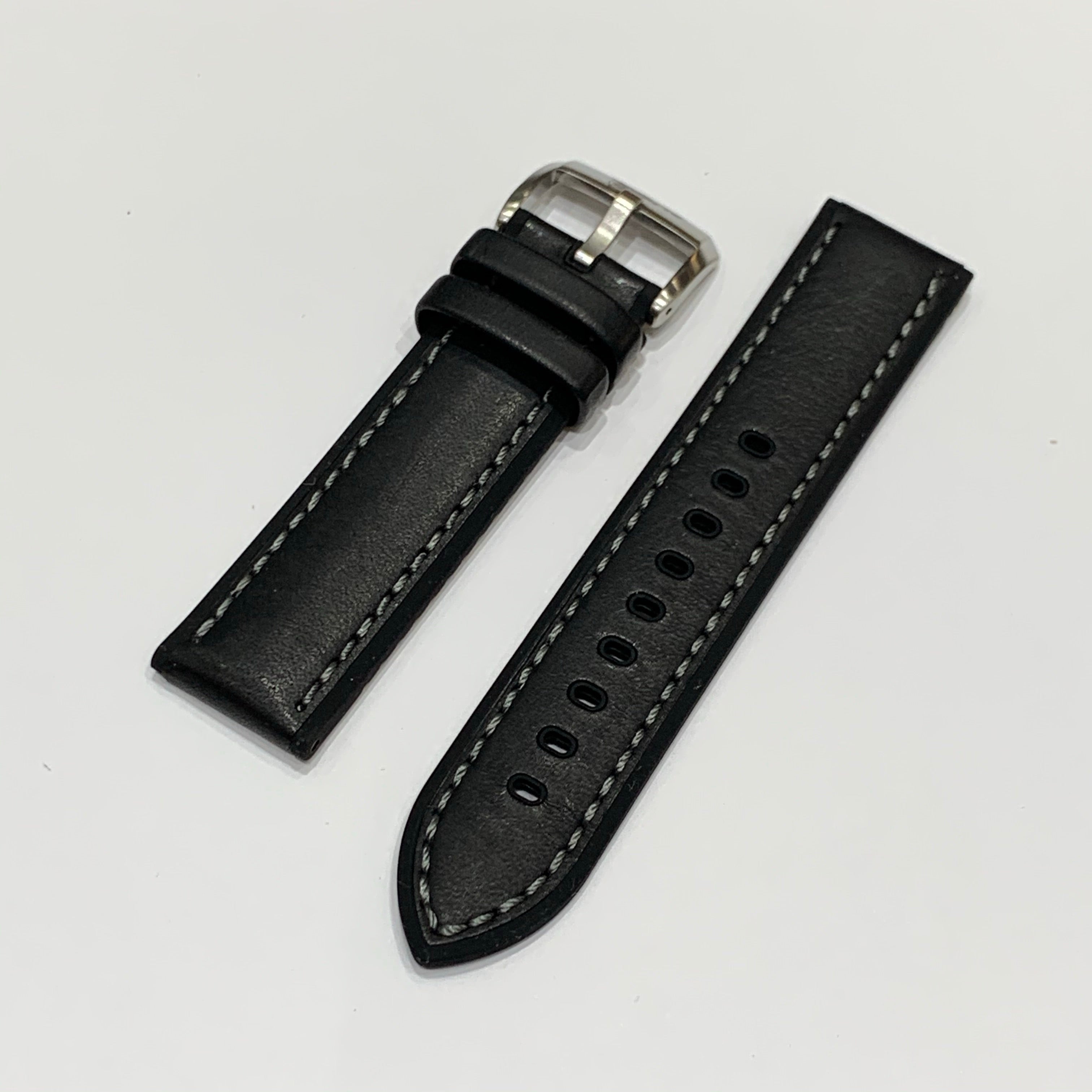 Alpine Watchstrap - Smooth Leather w. Silicone lining /