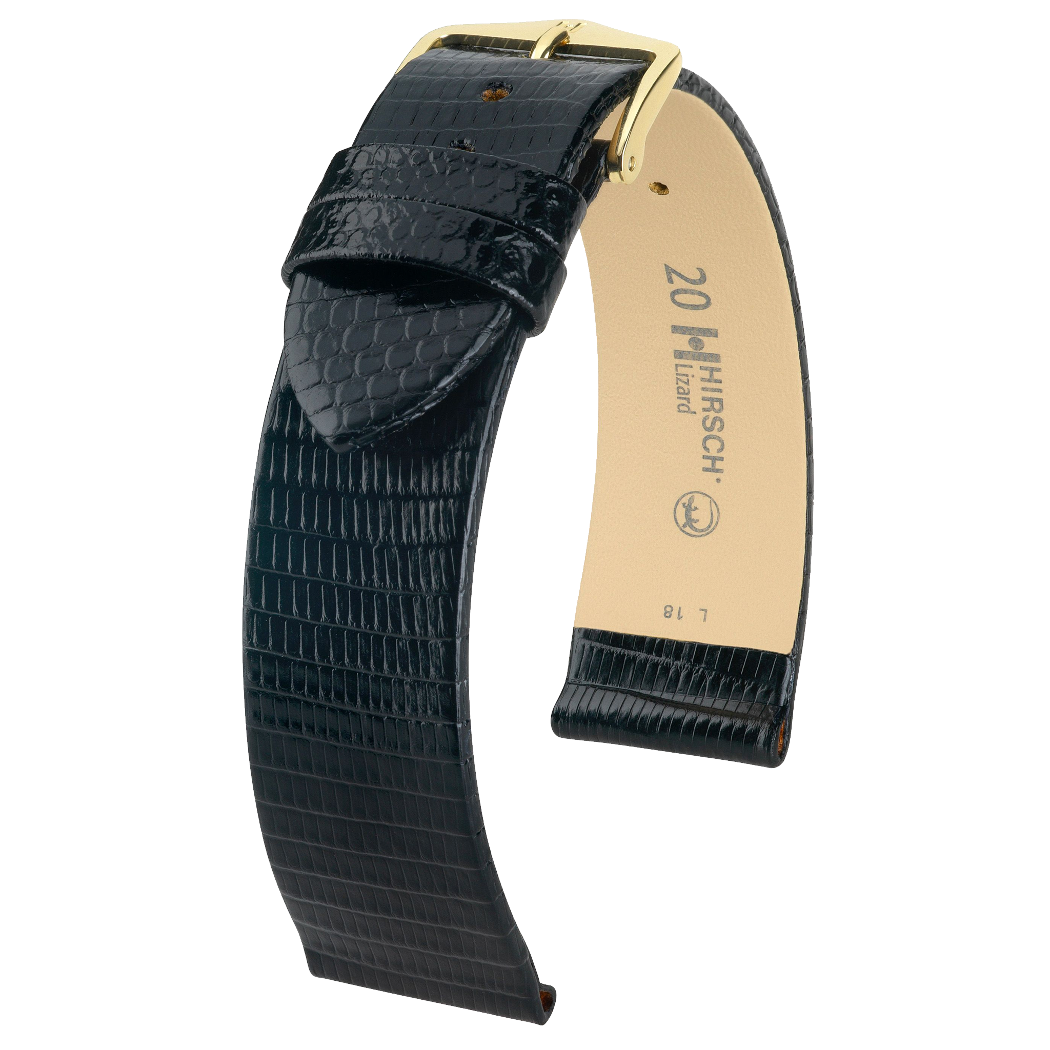 Hirsch LIZARD Leather Watch Strap - /