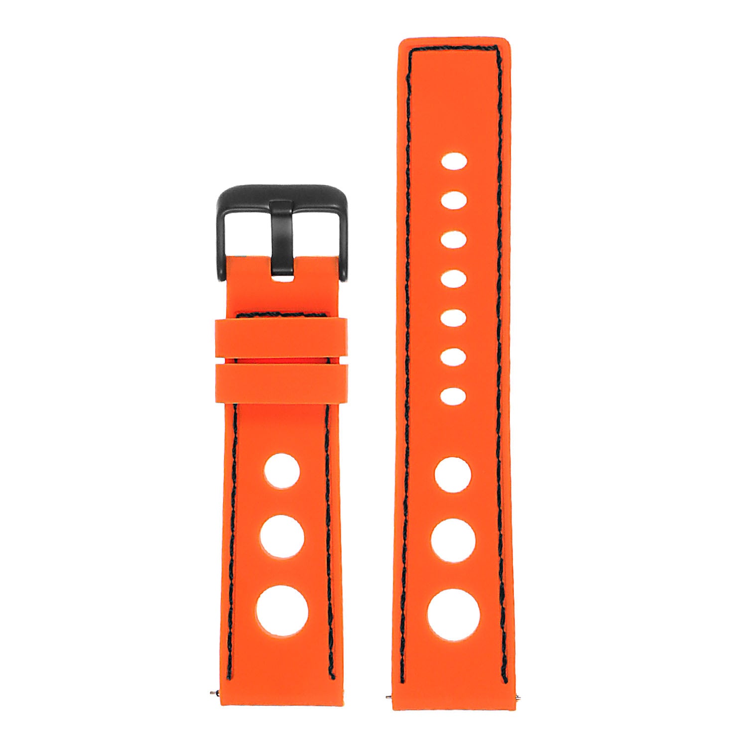 STRAPSCO - Rubber rally strap with black buckle quick release /