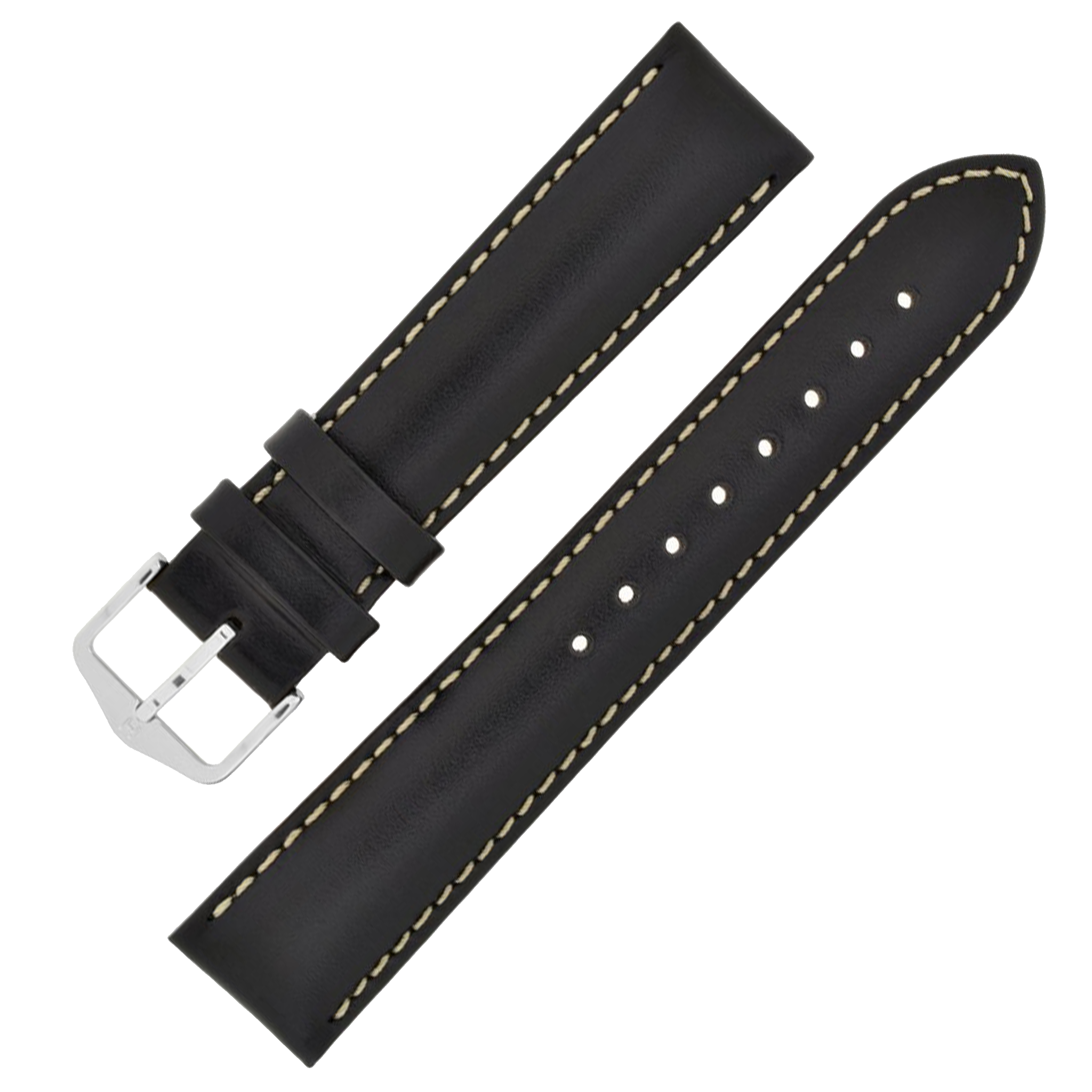 Hirsch TROOPER Calf Leather Watch Strap - /