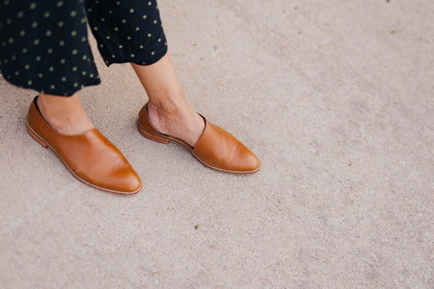 The Marie - Women's Leather Flats - Marciante and Company