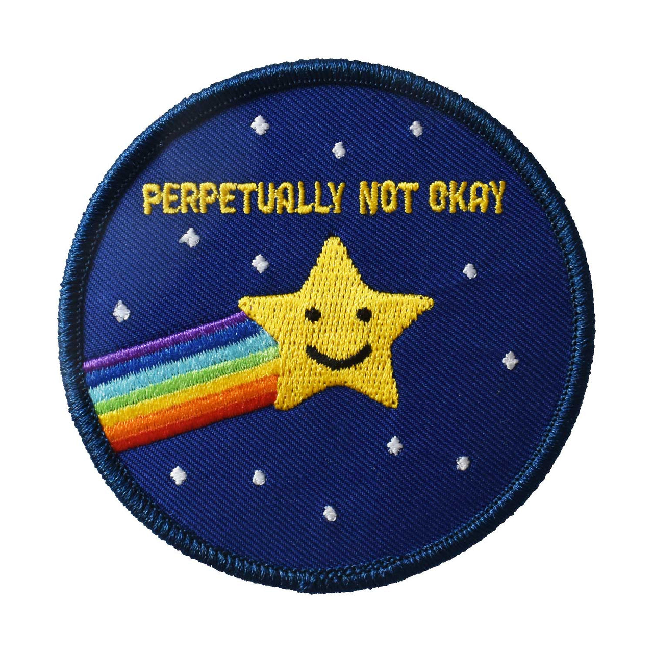 Recovery Is Badass Blue Embroidered Patch