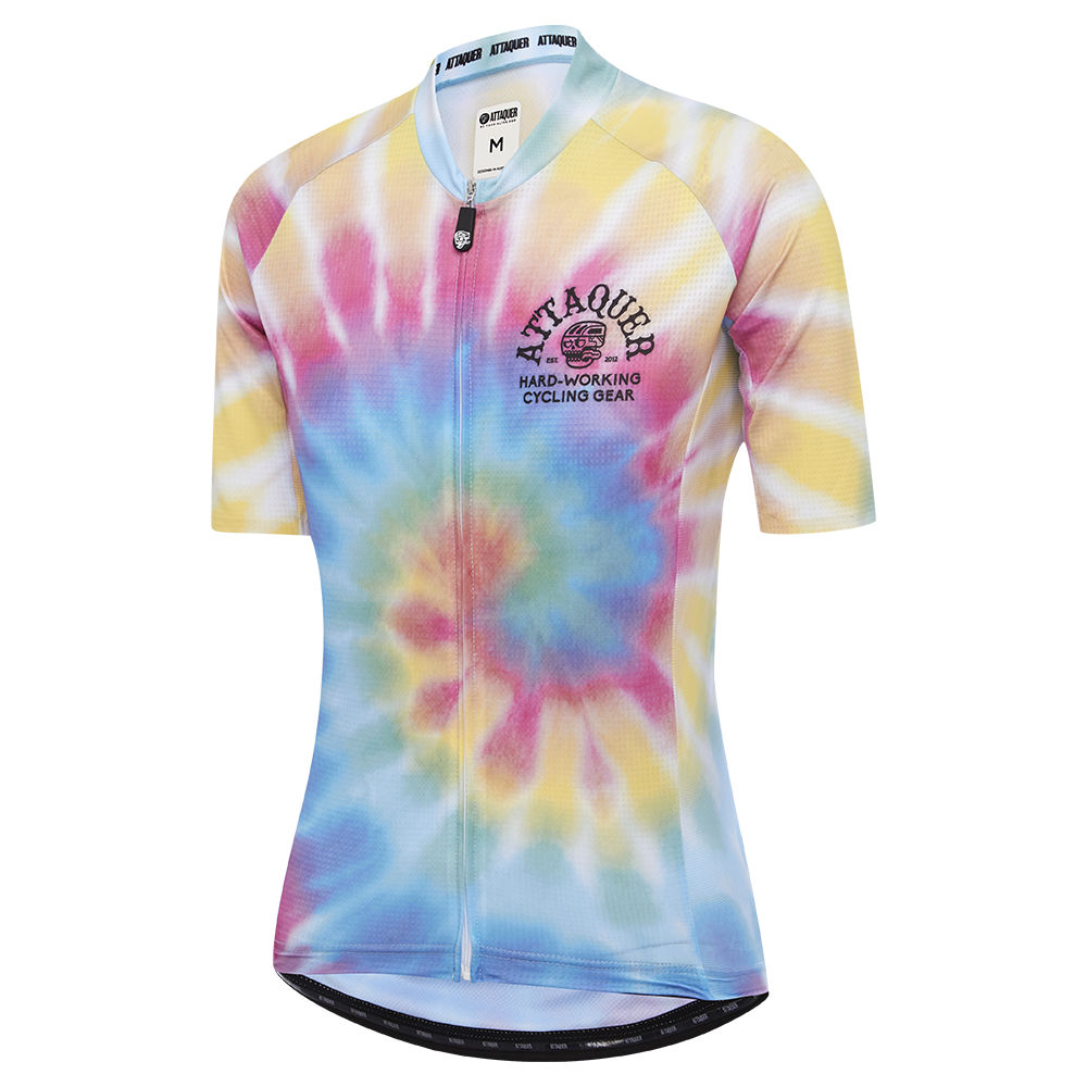 tie dye cycling jersey