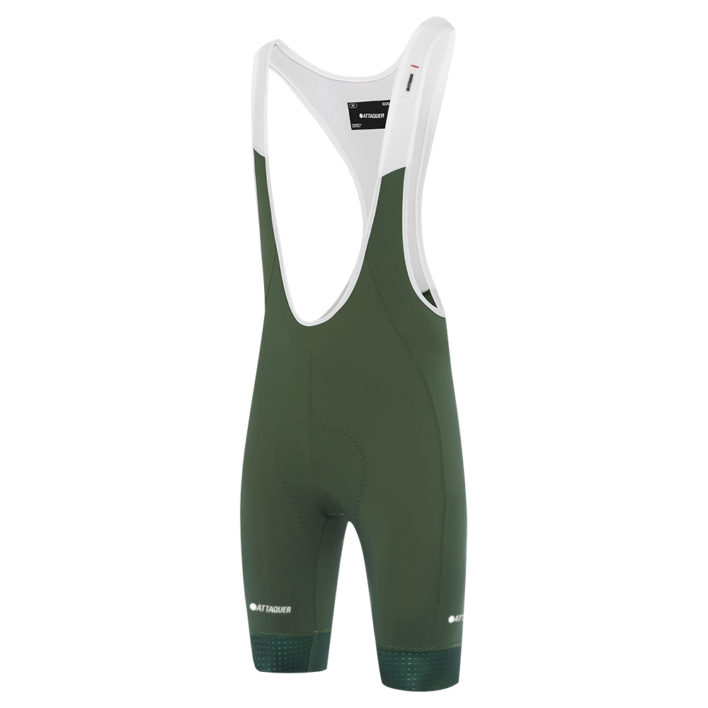 olive bib shorts