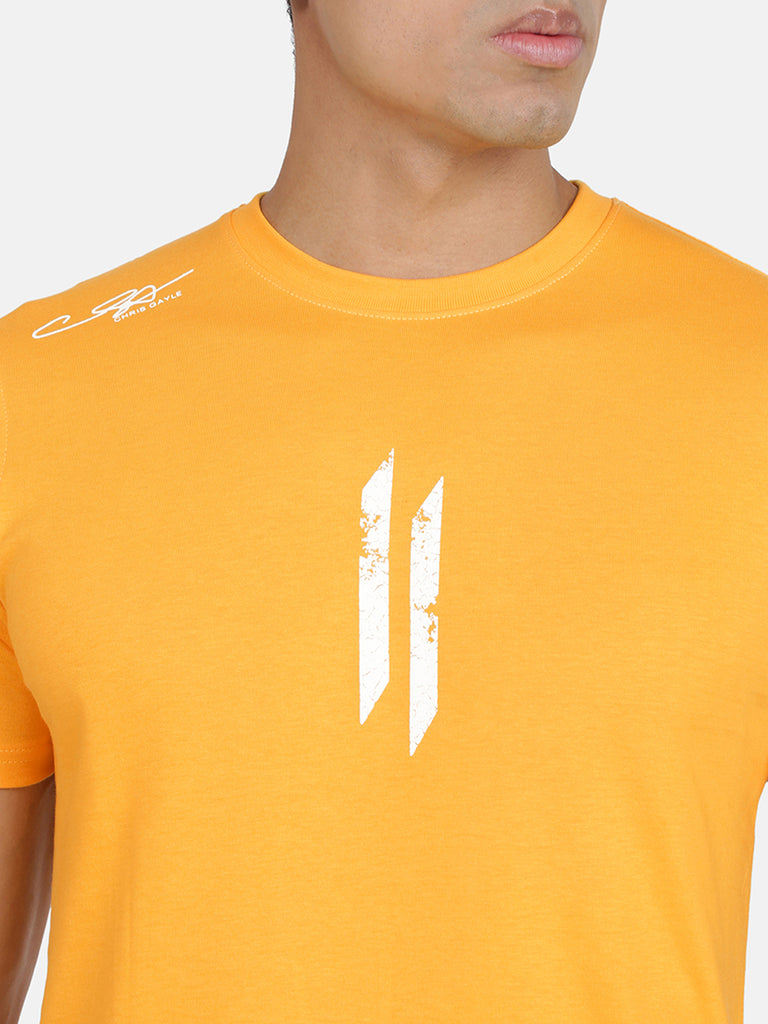 Attiitude Printed Double I Logo On Chest -Yellow