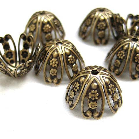 Bead caps (Bronze) - BC526 – Felicity 