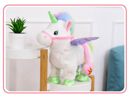 walking singing unicorn toy