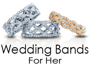 Verragio Ladies Wedding Bands jewelry For Her and Eterna Collection Bands