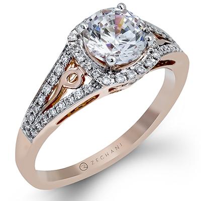 Zeghani Straight Engagement ring ZR114