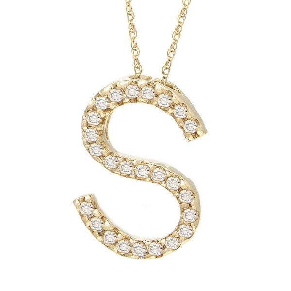 Big Initial S Necklace