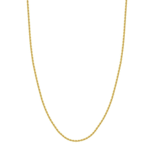 14K Gold 2.90mm Light Rope Chain with Lobster Lock Bracelet