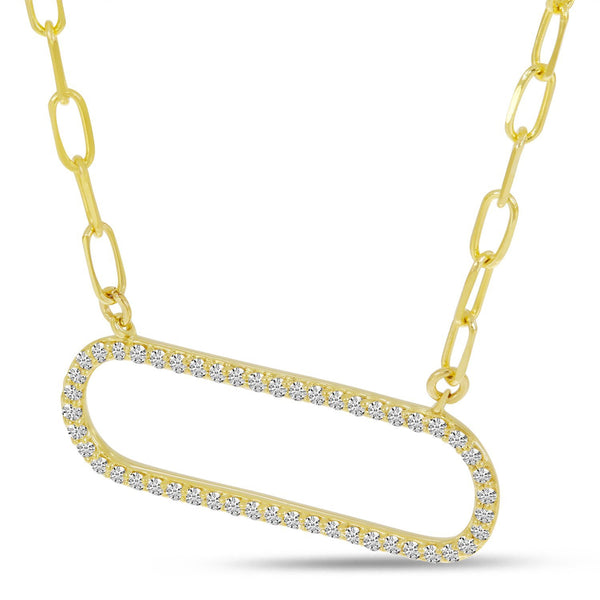 14k Yellow Gold Diamond Charm Clip Necklace – Hedges Designs