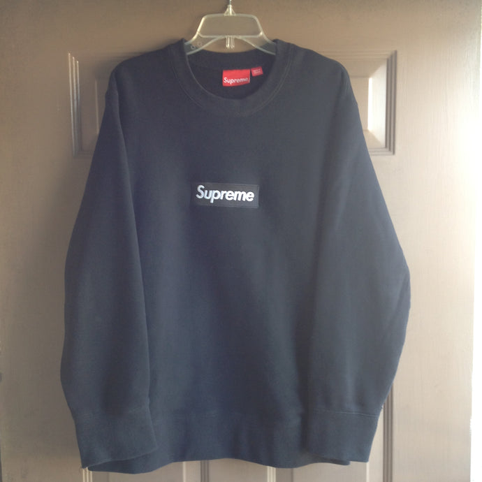 supreme purple on black box logo