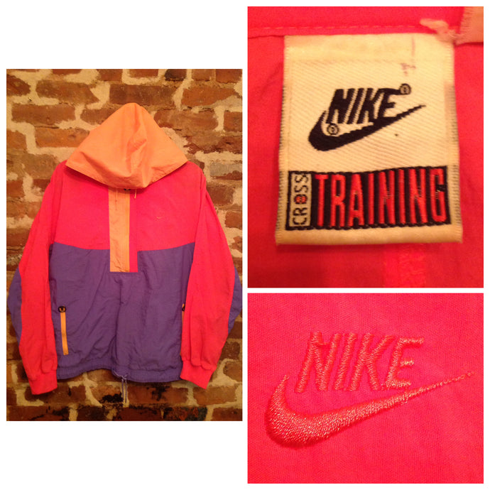 vintage nike half zip windbreaker