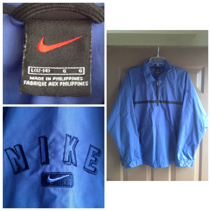 vintage nike half zip windbreaker