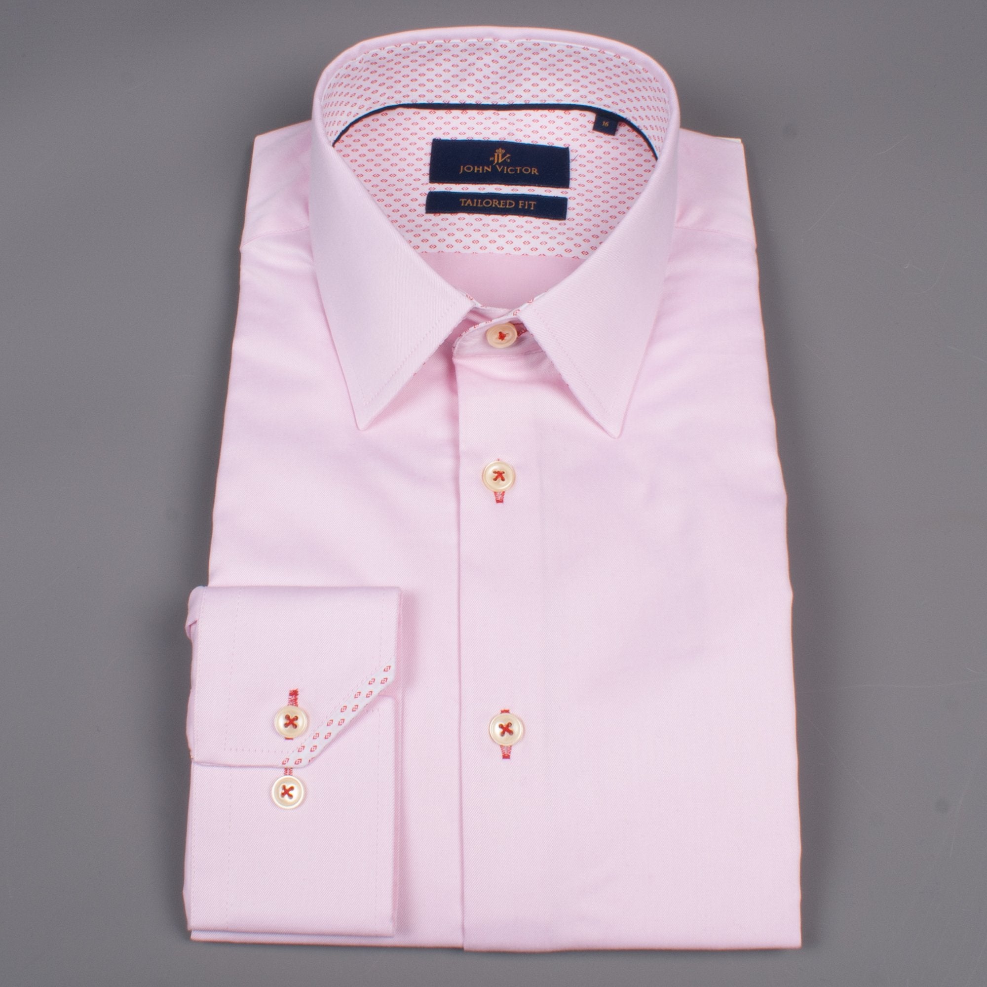 Pink Pointy Collar Shirt – John Victor
