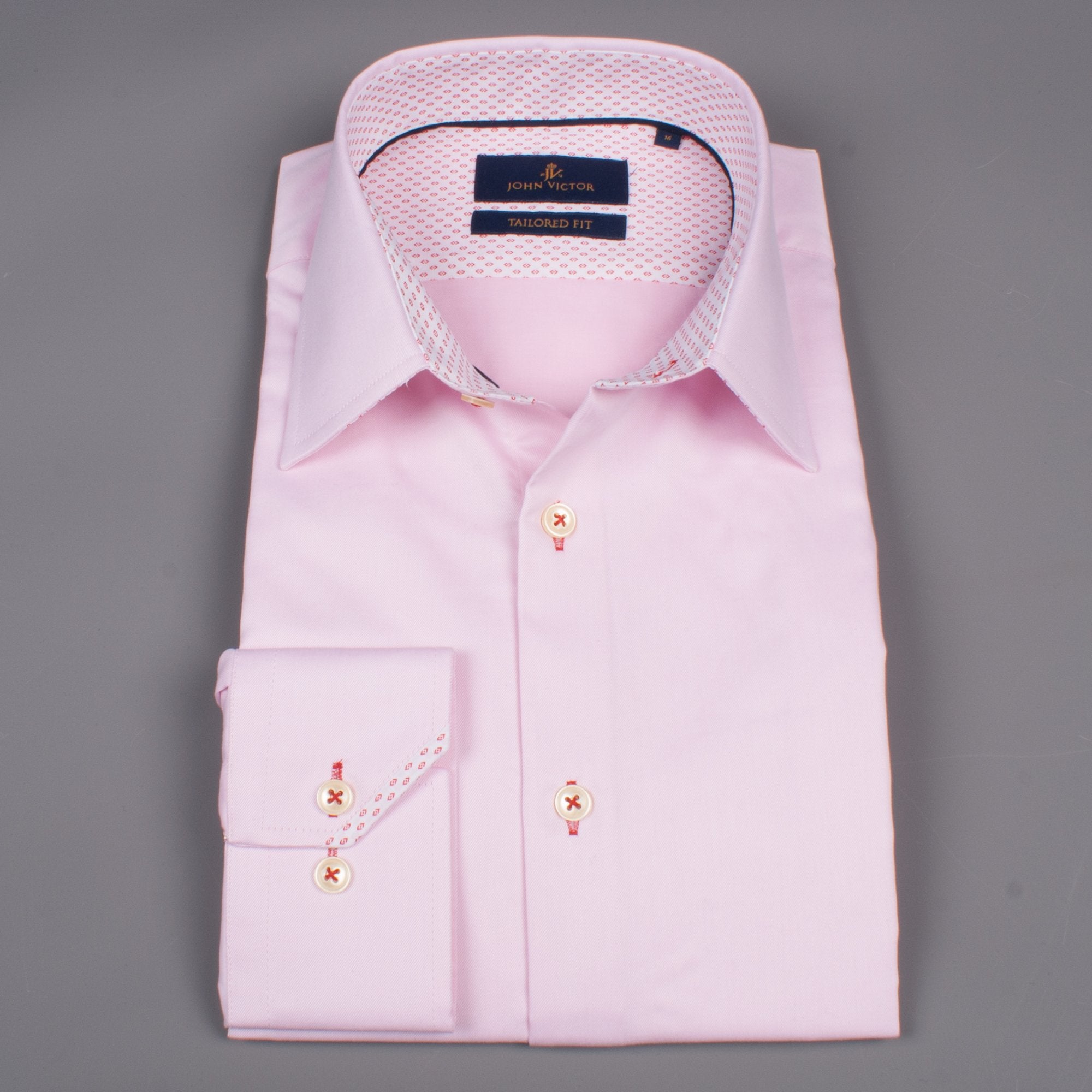 Pink Pointy Collar Shirt – John Victor