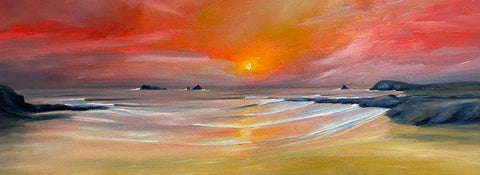 treyarnon sunset painting