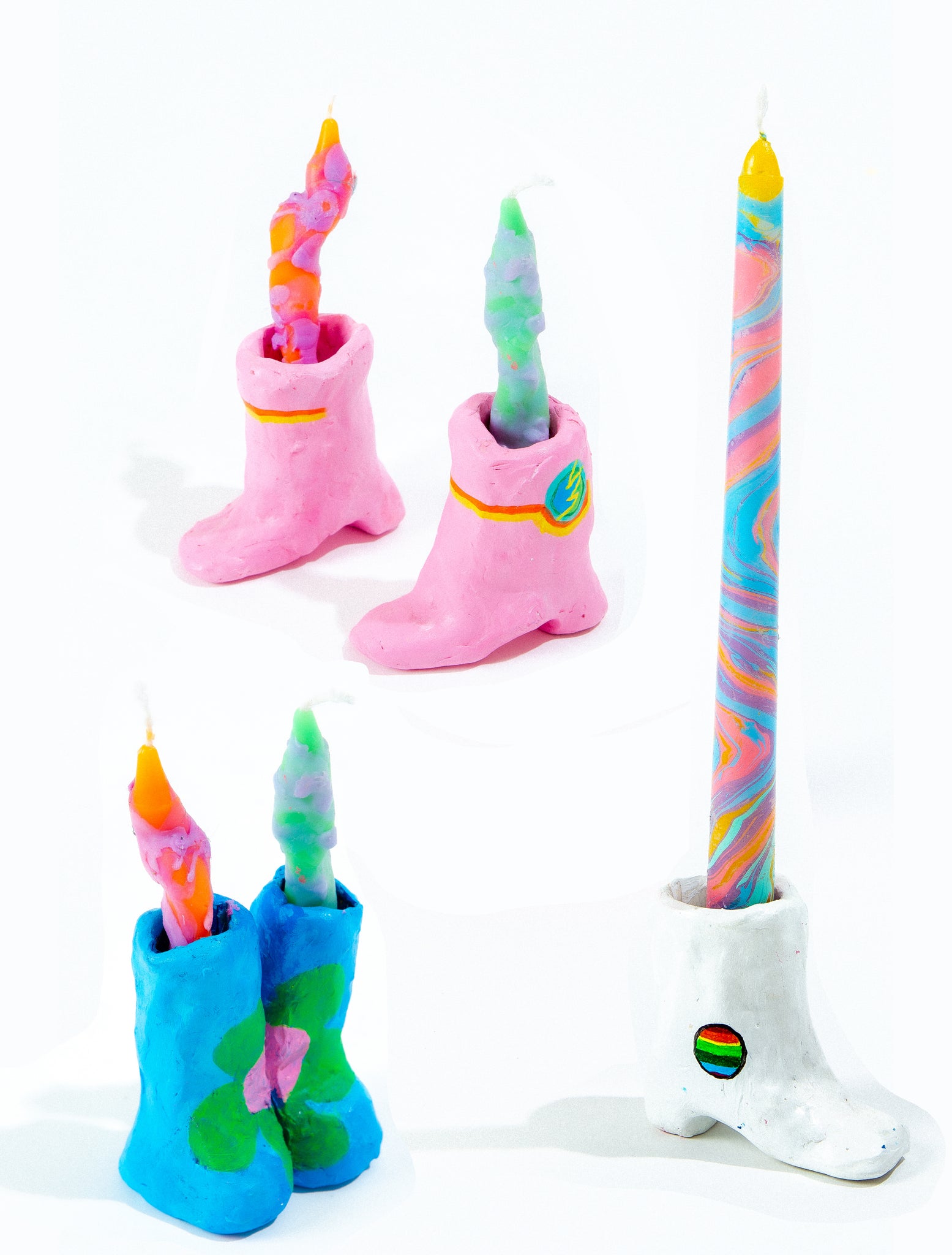 BOOTIE CUTIE CANDLE HOLDERS