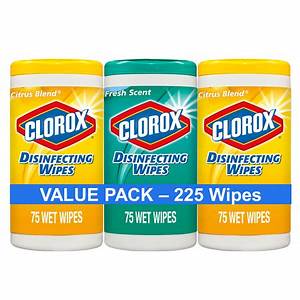 Clorox Disinfecting Wipes 225 Count Value Pack Acebeach