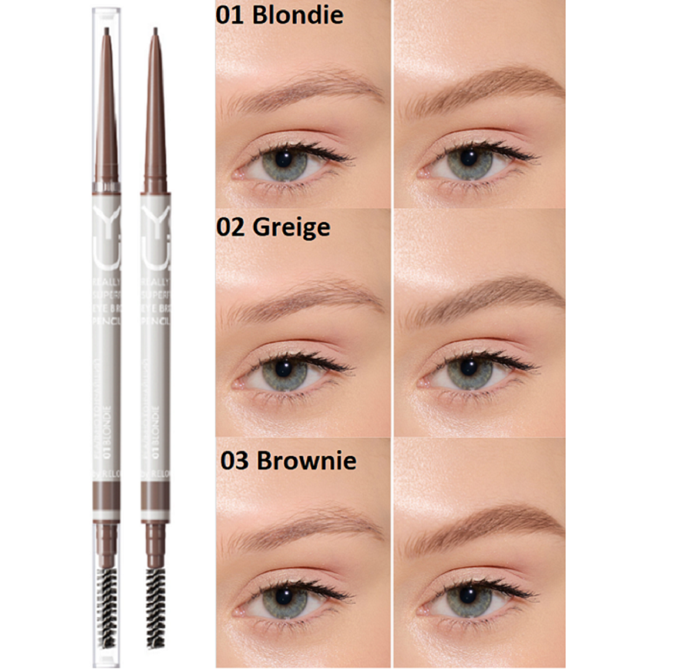Relouis Y.O.U. Really Superfine Eyebrows Pencil - 3 Shades