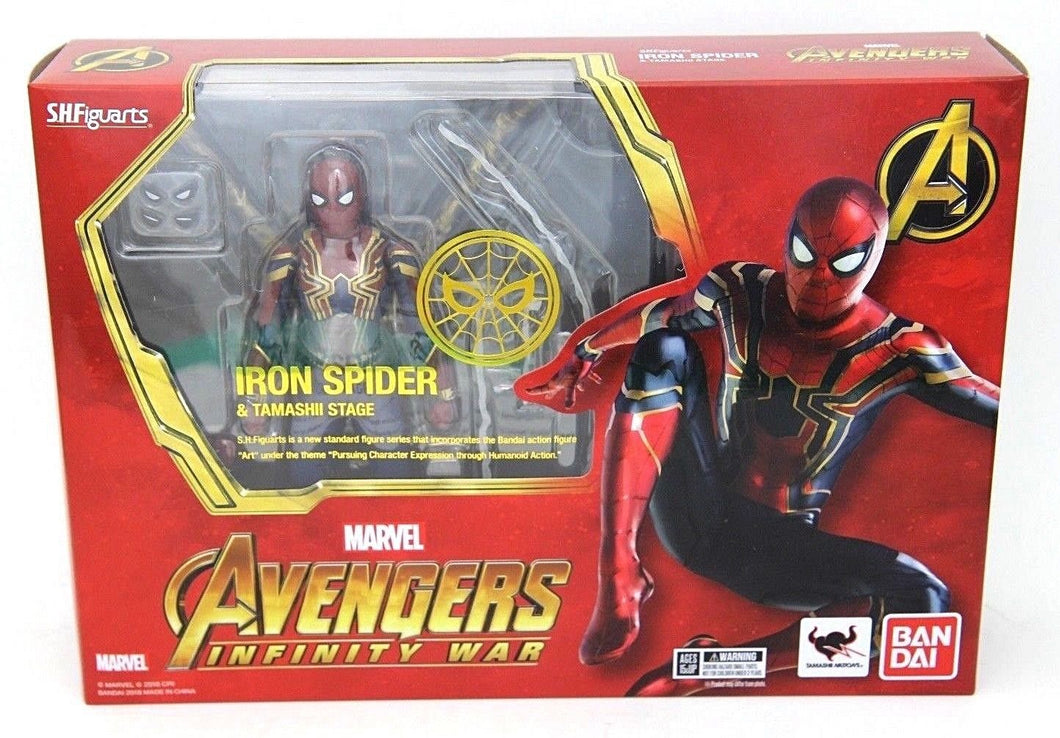 sh figuarts spiderman iron spider