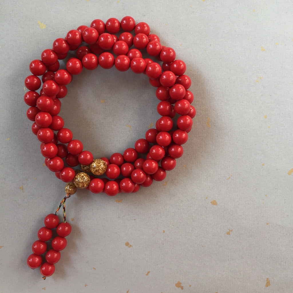 cinnabar beads