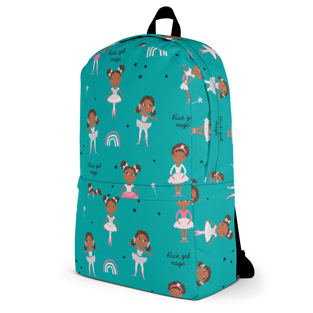 Custom Afro Black Girl Magic Backpack, Back to School Backpack, Black ...