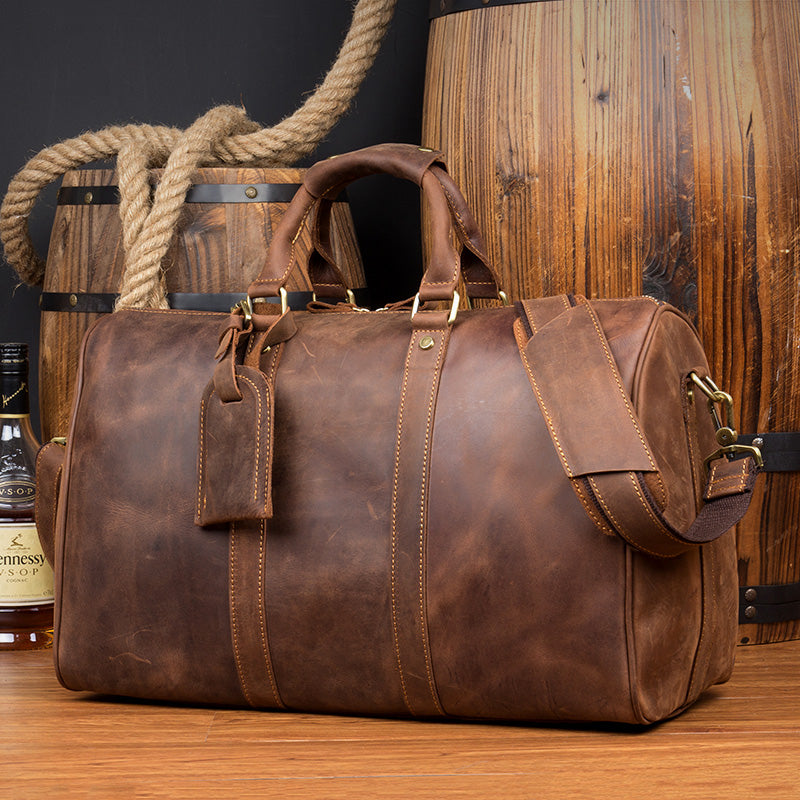 leather gym duffel bags