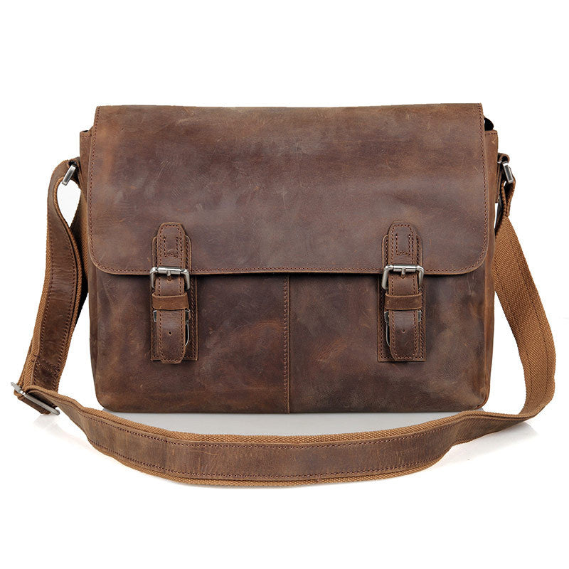 Handmade Genuine Leather Messenger Bag, Leather Laptop Bag, Business B – Leajanebag