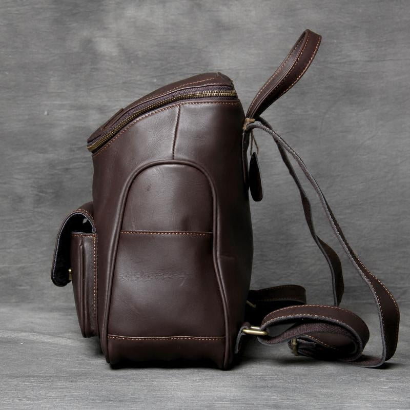 big leather backpack