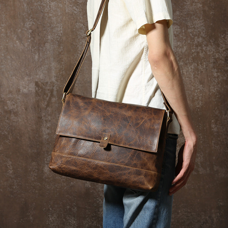 mens shoulder messenger bag