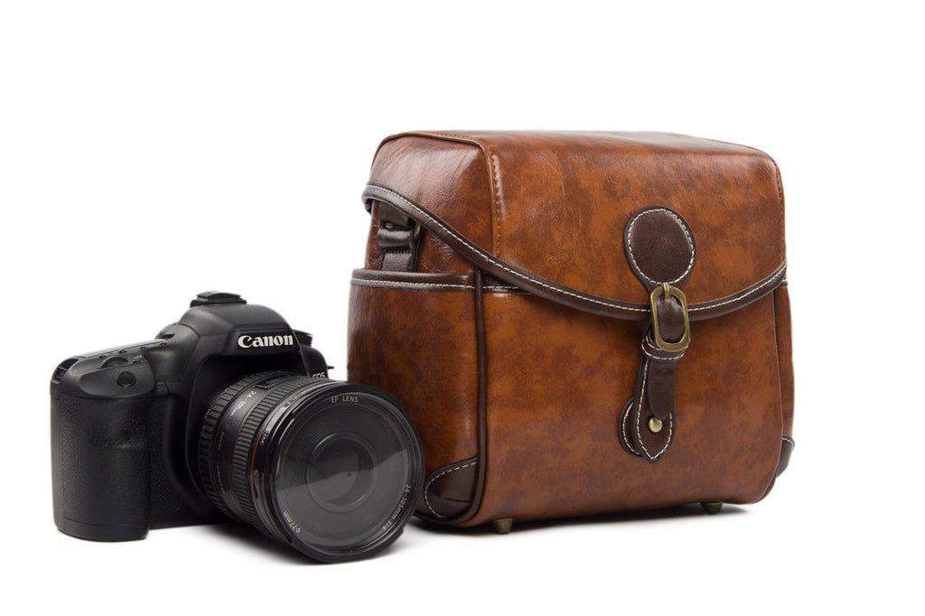 leather dslr bag