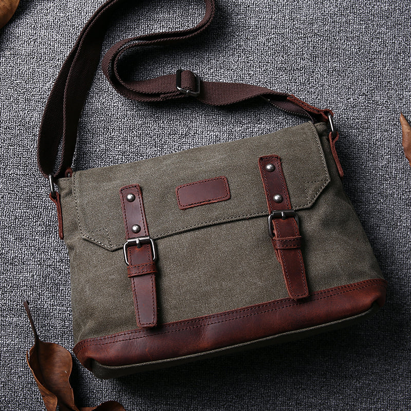 mens canvas satchel bags