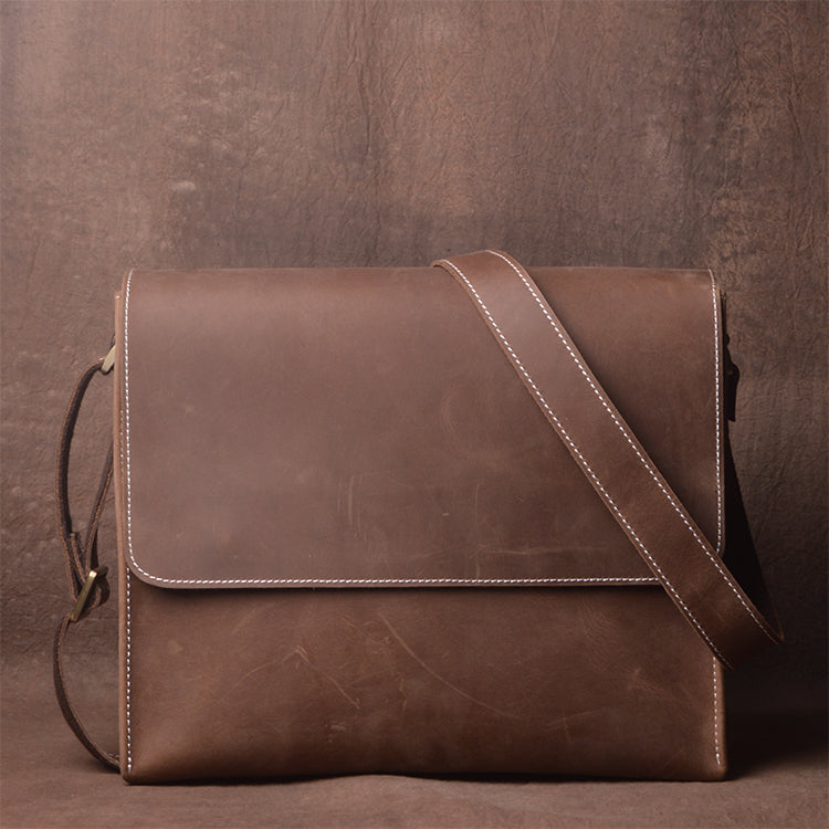 handmade leather crossbody bag