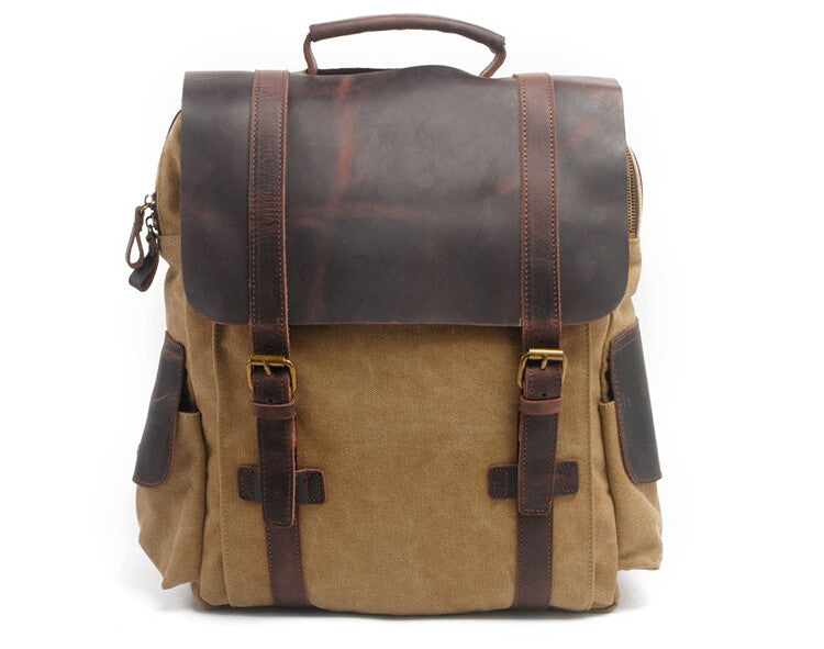 handmade canvas backpack