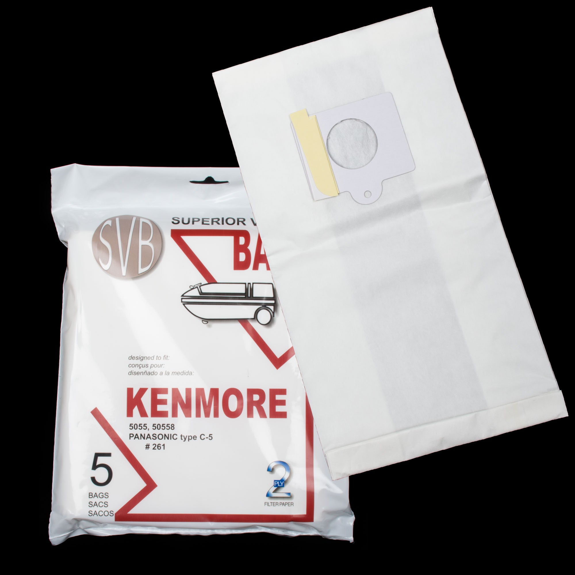 VAC Kenmore/Panasonic Type 5055/C-5 Vacuum Bags (3-Pack) AA13470