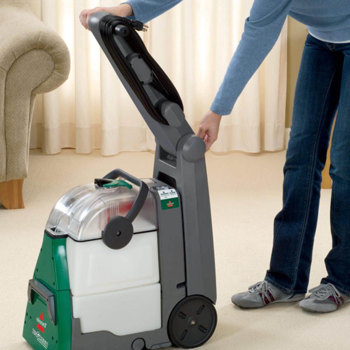 bissell bg10 big green commercial carpet extractor rental