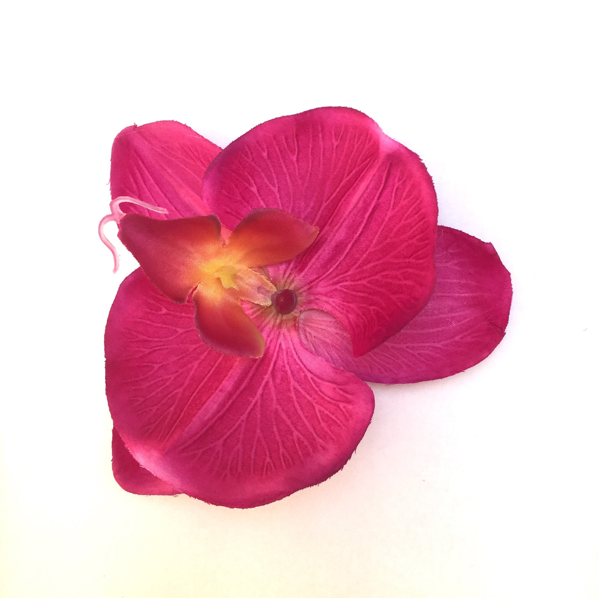 fuchsia flower hair clip