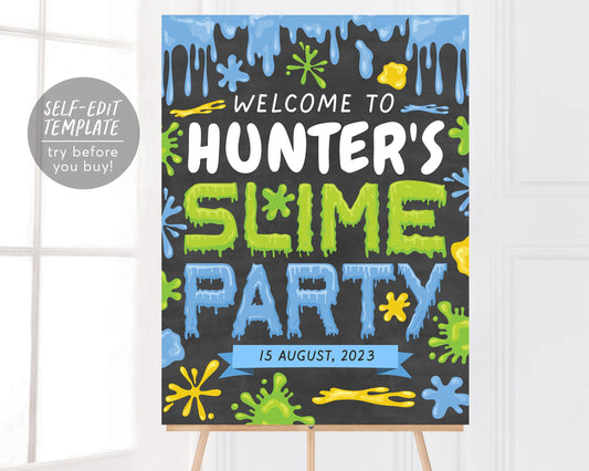 Printable Slime Party Sign Bundle, Slime Birthday Party Decorations, Slime  Birthday Sign Printables, DIY DIGITAL DOWNLOAD SL100 -  Sweden