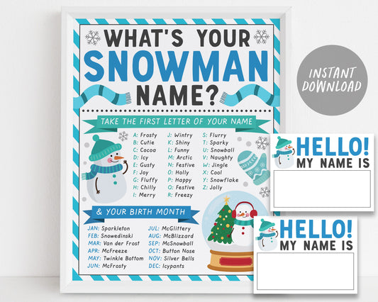  Christmas What's Your Elf Name,Christmas Party  Decorations,Christmas Elf Name Game,Christmas Party Game,Funny Family  Activities, Funny Party Games,1 Sign and 30 Guessing Stickers-M7 : Toys &  Games